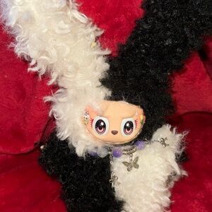 Custom Handmade Labubu the Monster Figure – beautiful puppy plush pendant